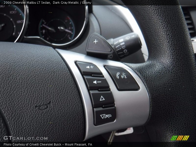 Dark Gray Metallic / Ebony 2009 Chevrolet Malibu LT Sedan