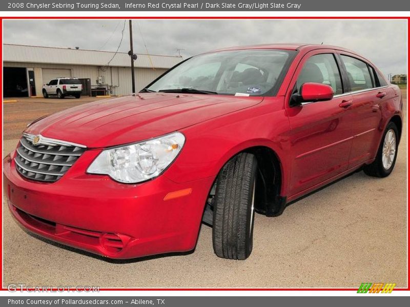 Inferno Red Crystal Pearl / Dark Slate Gray/Light Slate Gray 2008 Chrysler Sebring Touring Sedan