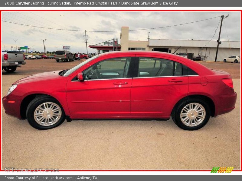 Inferno Red Crystal Pearl / Dark Slate Gray/Light Slate Gray 2008 Chrysler Sebring Touring Sedan