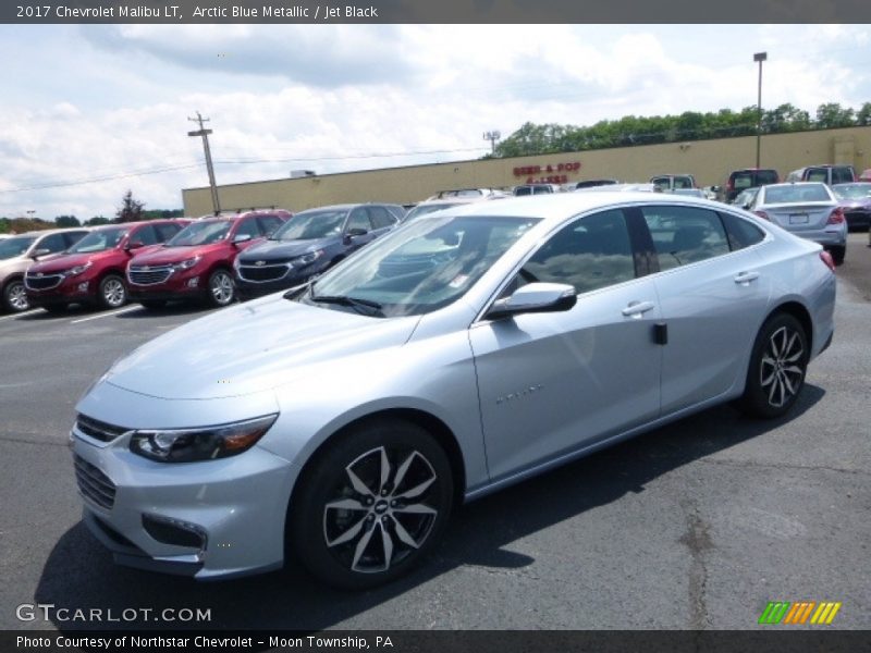 Arctic Blue Metallic / Jet Black 2017 Chevrolet Malibu LT