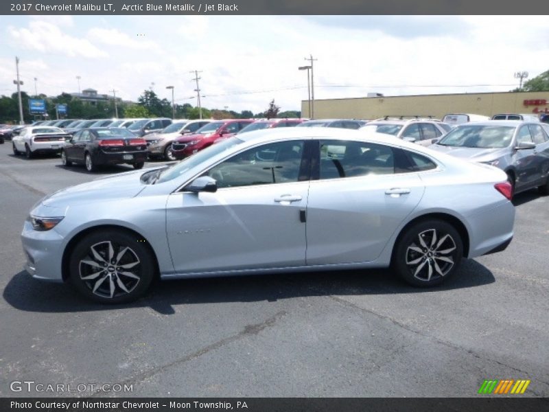 Arctic Blue Metallic / Jet Black 2017 Chevrolet Malibu LT