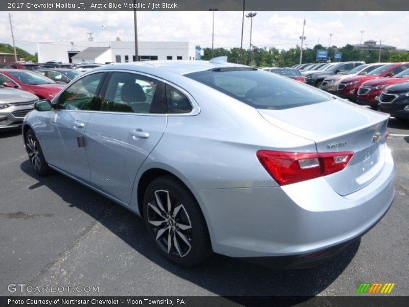 Arctic Blue Metallic / Jet Black 2017 Chevrolet Malibu LT