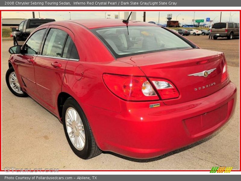 Inferno Red Crystal Pearl / Dark Slate Gray/Light Slate Gray 2008 Chrysler Sebring Touring Sedan
