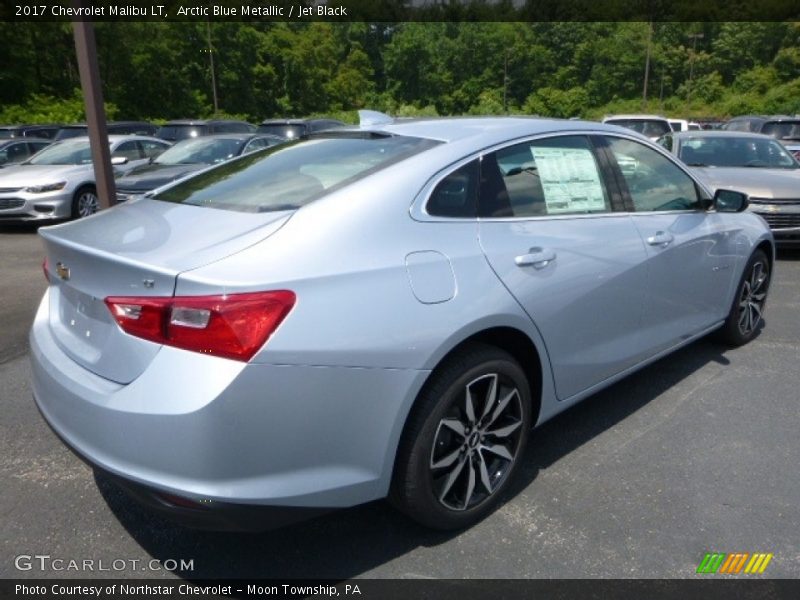 Arctic Blue Metallic / Jet Black 2017 Chevrolet Malibu LT
