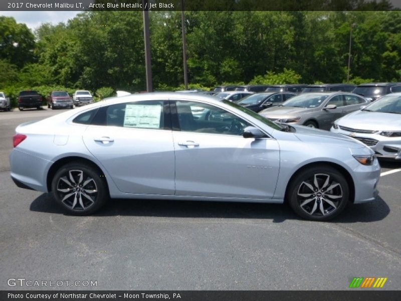 Arctic Blue Metallic / Jet Black 2017 Chevrolet Malibu LT