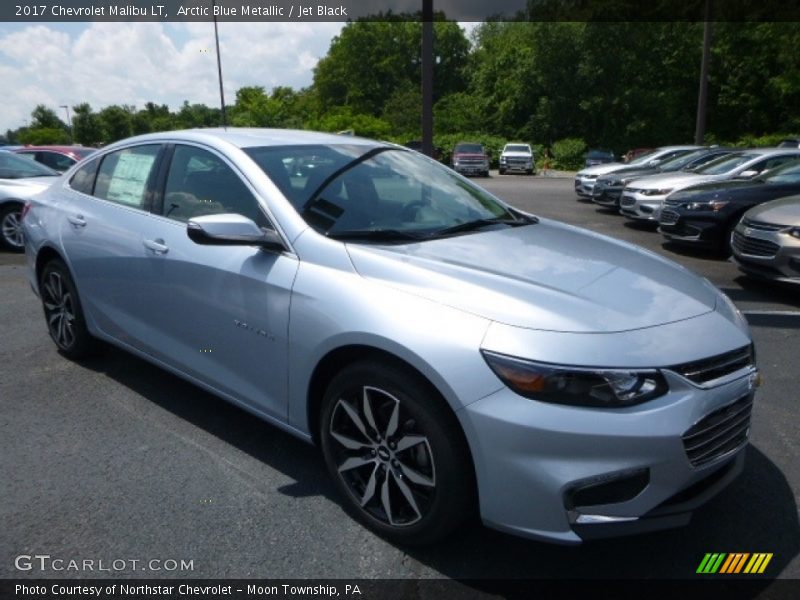 Arctic Blue Metallic / Jet Black 2017 Chevrolet Malibu LT