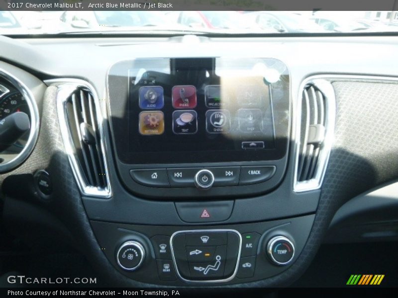 Arctic Blue Metallic / Jet Black 2017 Chevrolet Malibu LT