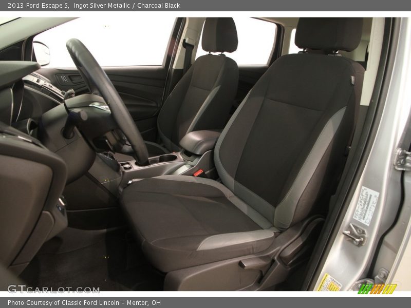 Ingot Silver Metallic / Charcoal Black 2013 Ford Escape S
