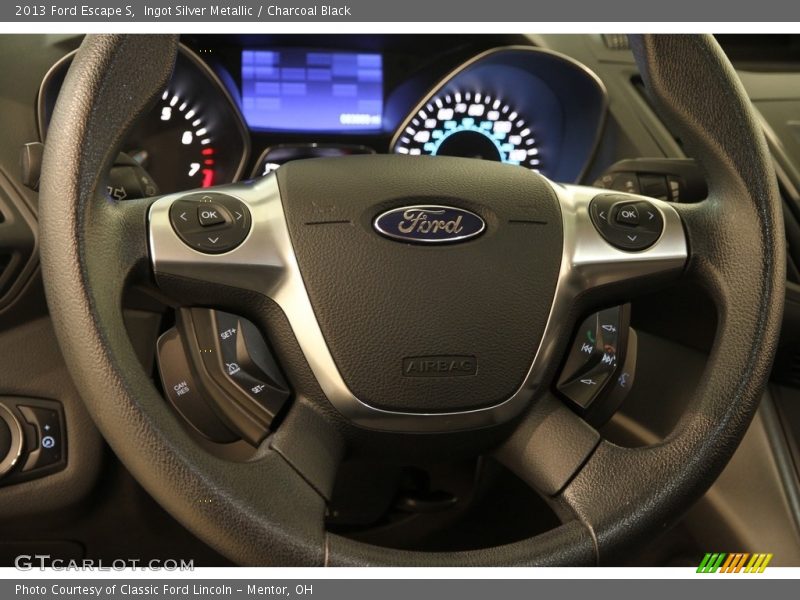 Ingot Silver Metallic / Charcoal Black 2013 Ford Escape S