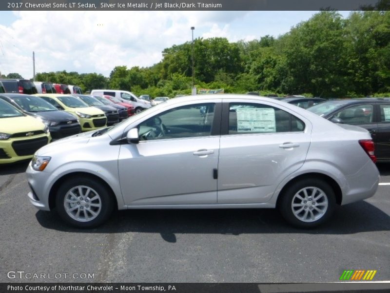 Silver Ice Metallic / Jet Black/Dark Titanium 2017 Chevrolet Sonic LT Sedan