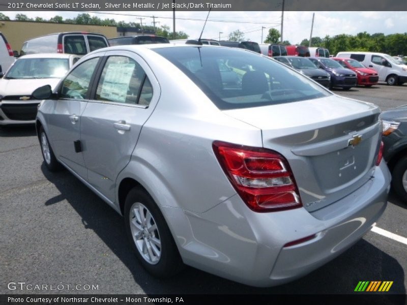 Silver Ice Metallic / Jet Black/Dark Titanium 2017 Chevrolet Sonic LT Sedan