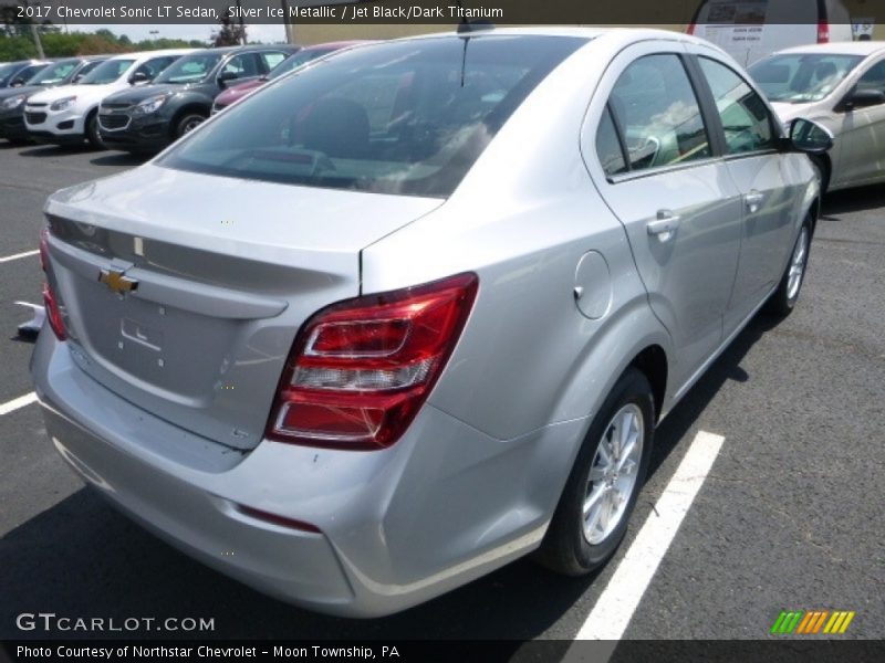 Silver Ice Metallic / Jet Black/Dark Titanium 2017 Chevrolet Sonic LT Sedan