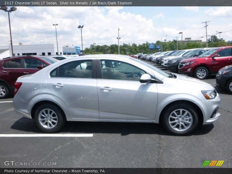 Silver Ice Metallic / Jet Black/Dark Titanium 2017 Chevrolet Sonic LT Sedan