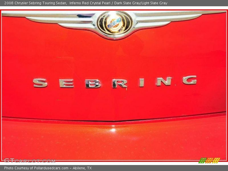 Inferno Red Crystal Pearl / Dark Slate Gray/Light Slate Gray 2008 Chrysler Sebring Touring Sedan