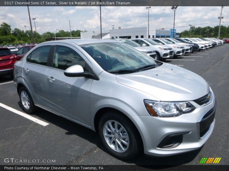 Silver Ice Metallic / Jet Black/Dark Titanium 2017 Chevrolet Sonic LT Sedan