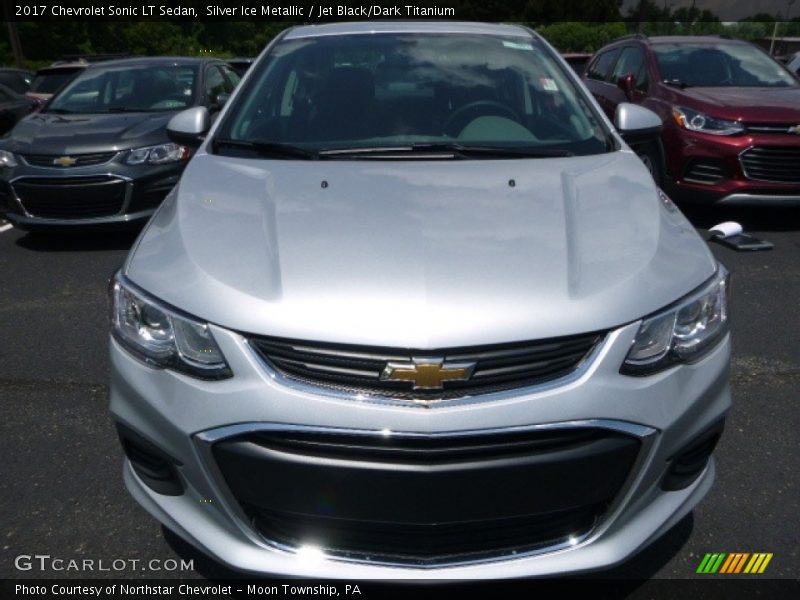 Silver Ice Metallic / Jet Black/Dark Titanium 2017 Chevrolet Sonic LT Sedan