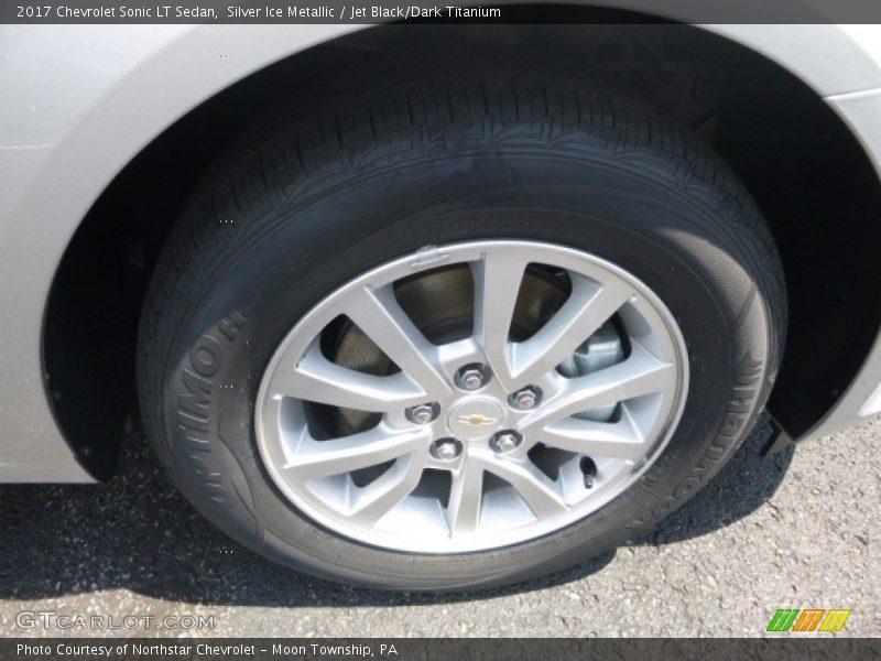 Silver Ice Metallic / Jet Black/Dark Titanium 2017 Chevrolet Sonic LT Sedan