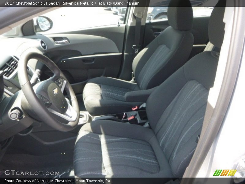 Silver Ice Metallic / Jet Black/Dark Titanium 2017 Chevrolet Sonic LT Sedan