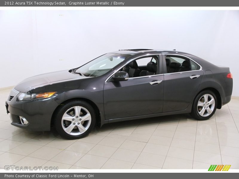 Graphite Luster Metallic / Ebony 2012 Acura TSX Technology Sedan