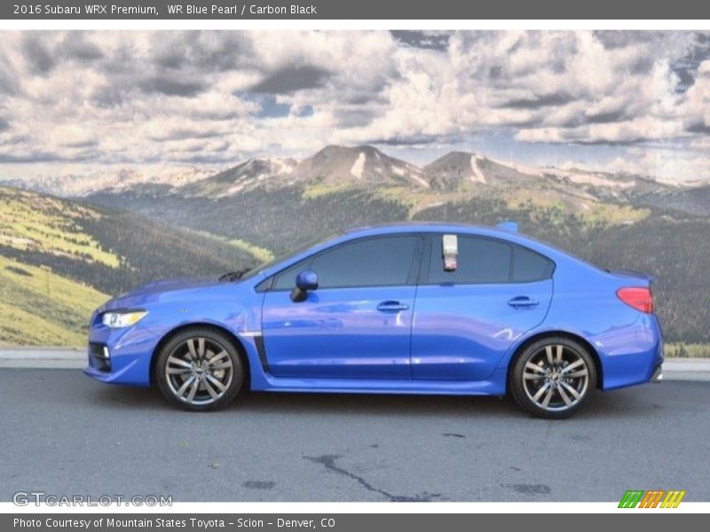 WR Blue Pearl / Carbon Black 2016 Subaru WRX Premium