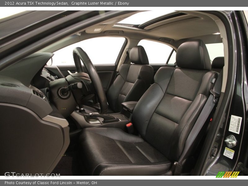 Graphite Luster Metallic / Ebony 2012 Acura TSX Technology Sedan