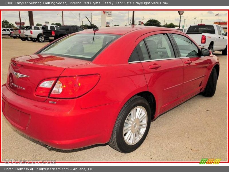 Inferno Red Crystal Pearl / Dark Slate Gray/Light Slate Gray 2008 Chrysler Sebring Touring Sedan