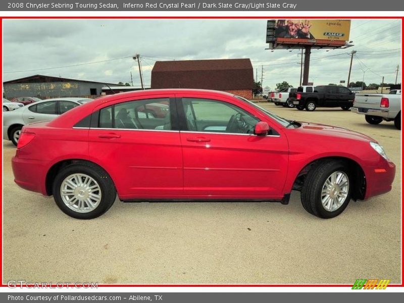Inferno Red Crystal Pearl / Dark Slate Gray/Light Slate Gray 2008 Chrysler Sebring Touring Sedan
