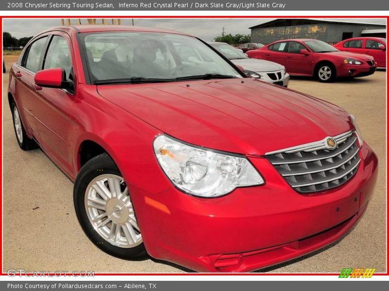 Inferno Red Crystal Pearl / Dark Slate Gray/Light Slate Gray 2008 Chrysler Sebring Touring Sedan