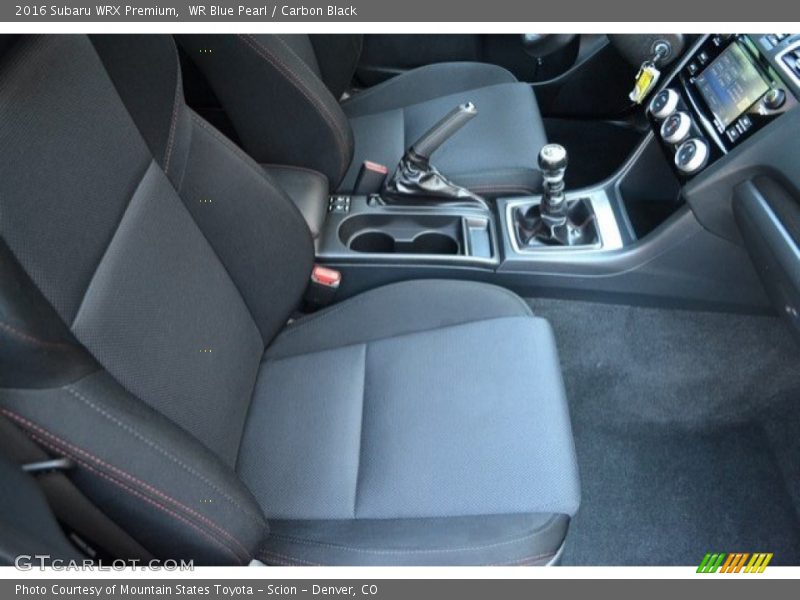 WR Blue Pearl / Carbon Black 2016 Subaru WRX Premium
