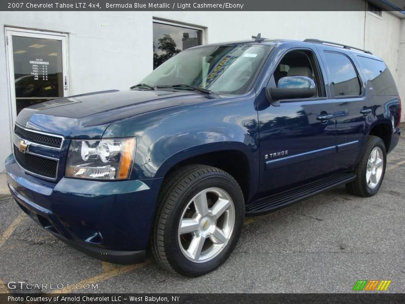 Bermuda Blue Metallic / Light Cashmere/Ebony 2007 Chevrolet Tahoe LTZ 4x4