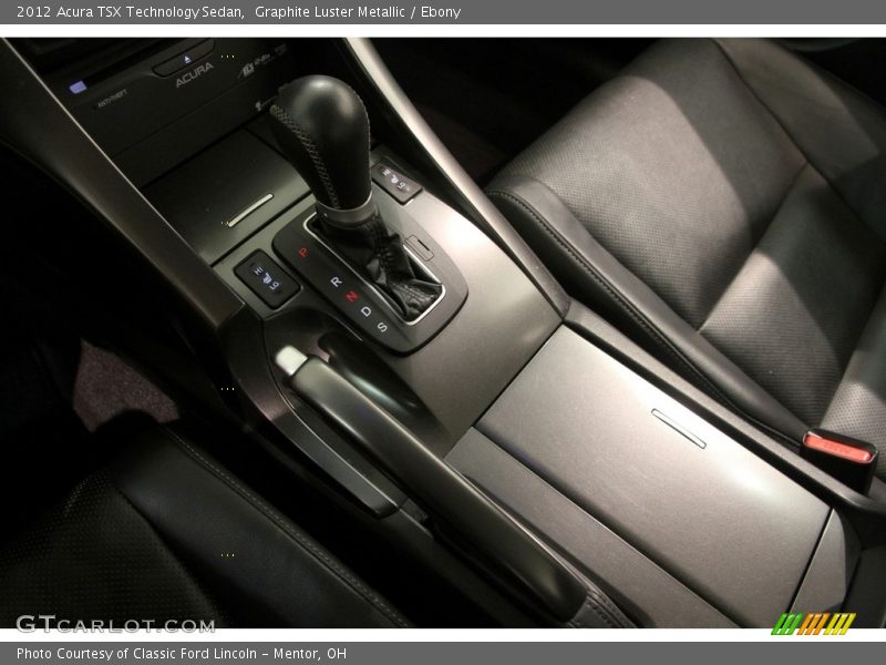 Graphite Luster Metallic / Ebony 2012 Acura TSX Technology Sedan