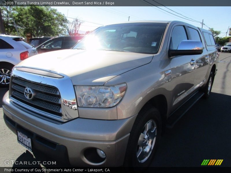 Desert Sand Mica / Beige 2008 Toyota Tundra Limited CrewMax