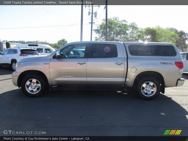 Desert Sand Mica / Beige 2008 Toyota Tundra Limited CrewMax