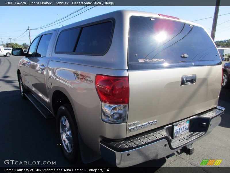 Desert Sand Mica / Beige 2008 Toyota Tundra Limited CrewMax