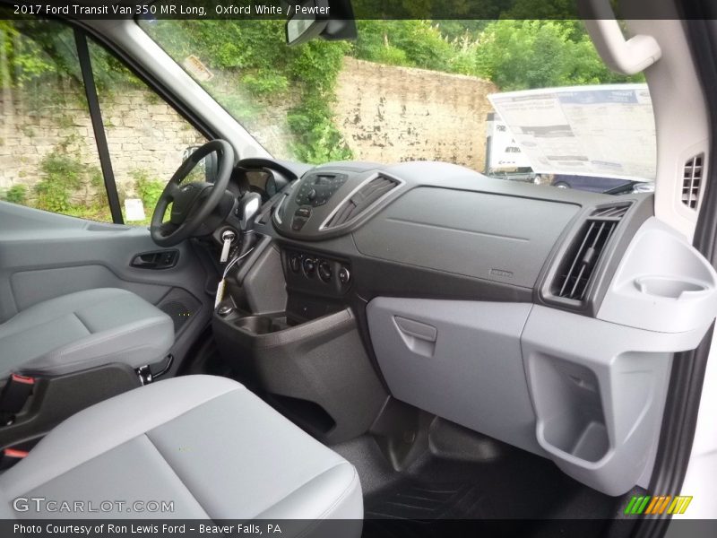 Oxford White / Pewter 2017 Ford Transit Van 350 MR Long