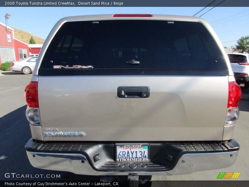 Desert Sand Mica / Beige 2008 Toyota Tundra Limited CrewMax