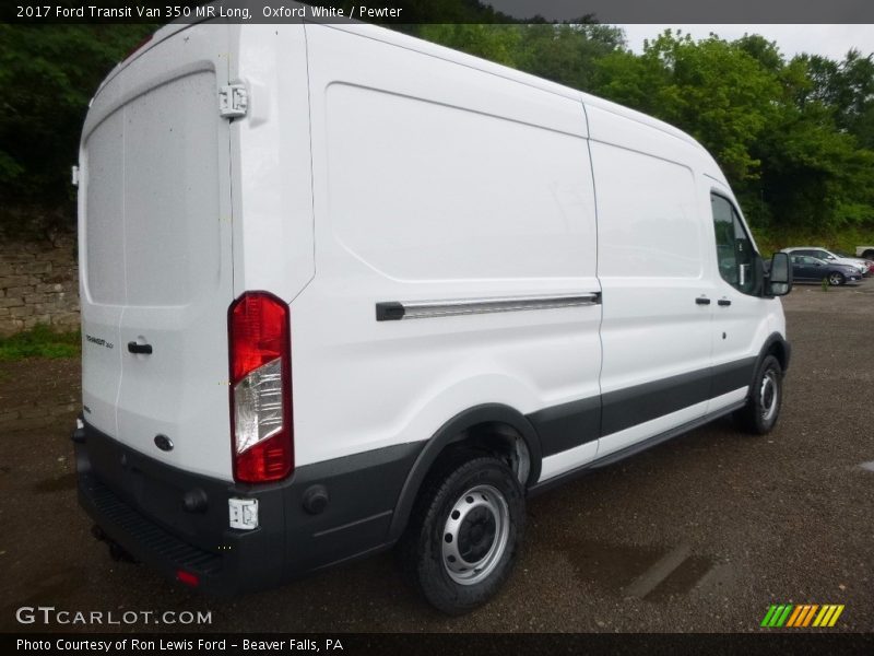 Oxford White / Pewter 2017 Ford Transit Van 350 MR Long
