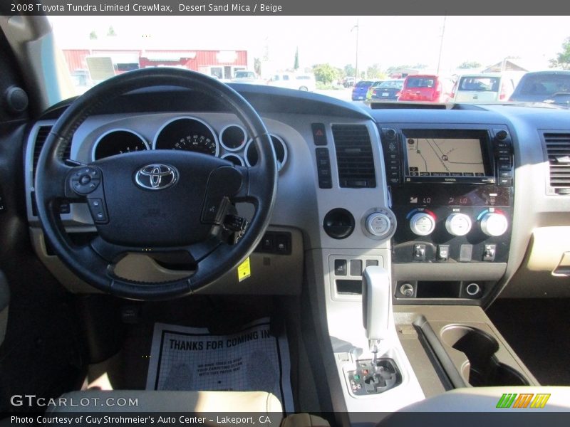 Desert Sand Mica / Beige 2008 Toyota Tundra Limited CrewMax