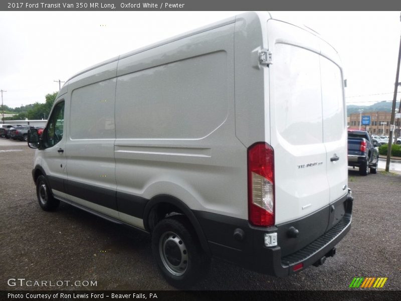 Oxford White / Pewter 2017 Ford Transit Van 350 MR Long