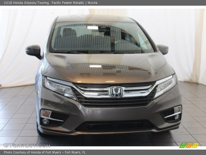 Pacific Pewter Metallic / Mocha 2018 Honda Odyssey Touring