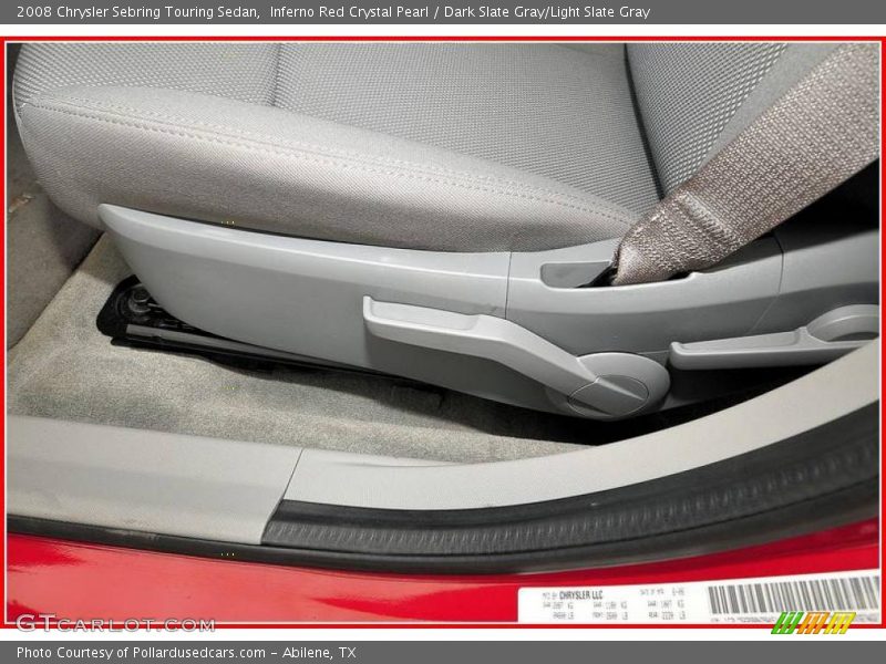 Inferno Red Crystal Pearl / Dark Slate Gray/Light Slate Gray 2008 Chrysler Sebring Touring Sedan