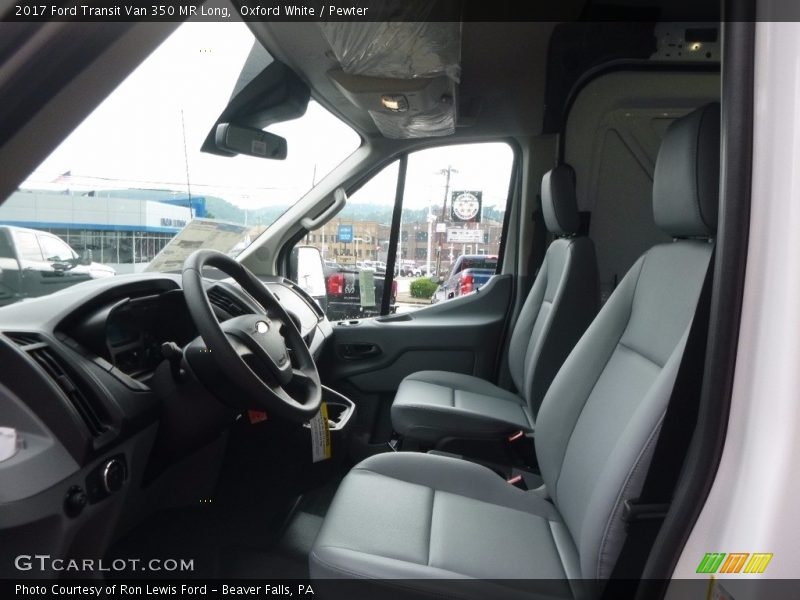 Oxford White / Pewter 2017 Ford Transit Van 350 MR Long