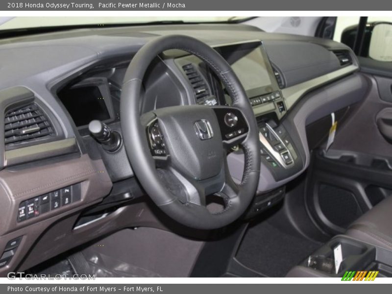 Pacific Pewter Metallic / Mocha 2018 Honda Odyssey Touring