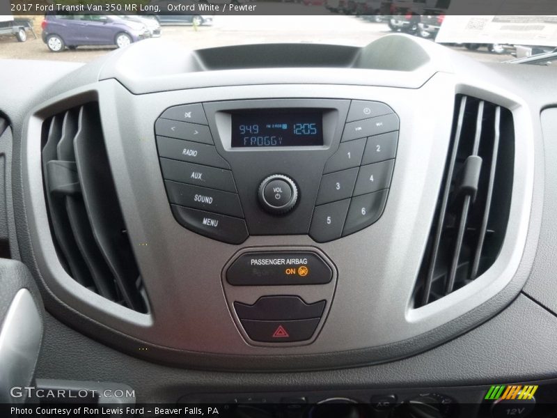 Oxford White / Pewter 2017 Ford Transit Van 350 MR Long
