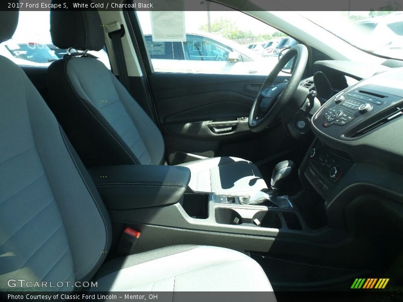 White Gold / Charcoal Black 2017 Ford Escape S