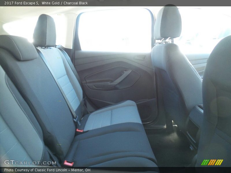 White Gold / Charcoal Black 2017 Ford Escape S