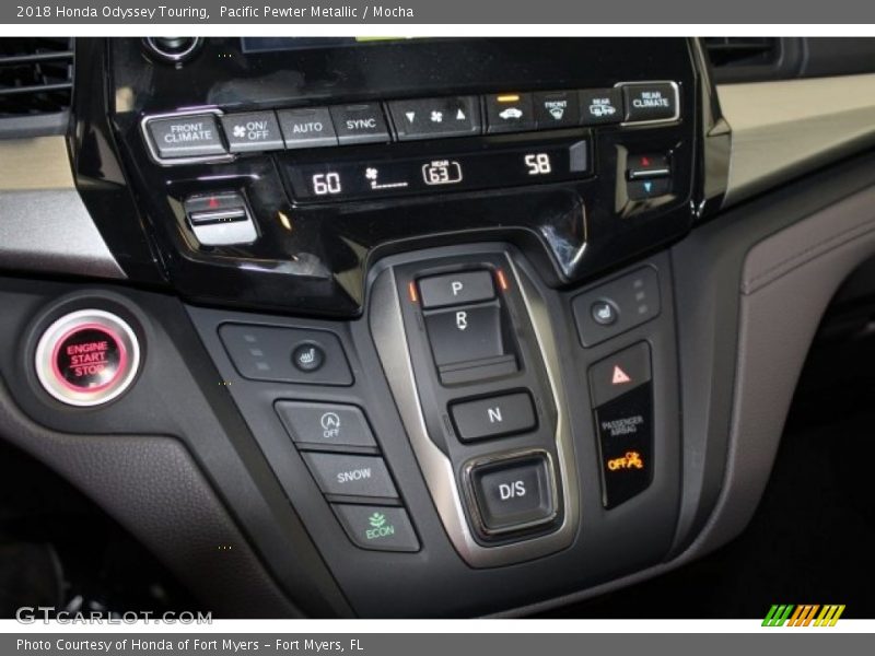 Pacific Pewter Metallic / Mocha 2018 Honda Odyssey Touring