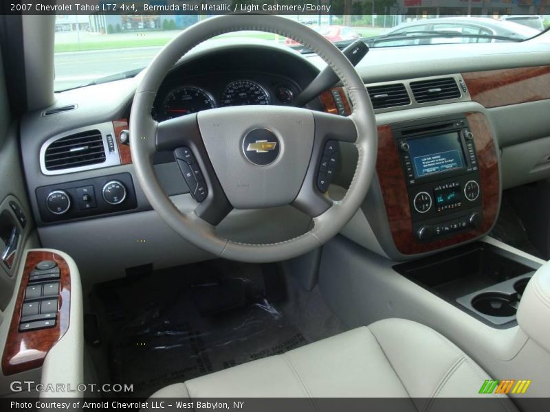 Bermuda Blue Metallic / Light Cashmere/Ebony 2007 Chevrolet Tahoe LTZ 4x4