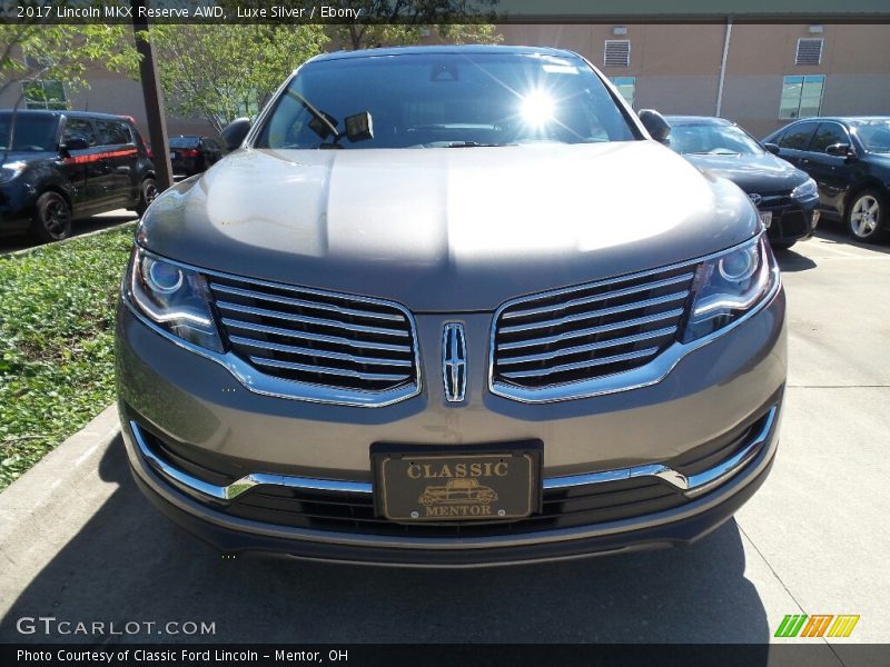Luxe Silver / Ebony 2017 Lincoln MKX Reserve AWD