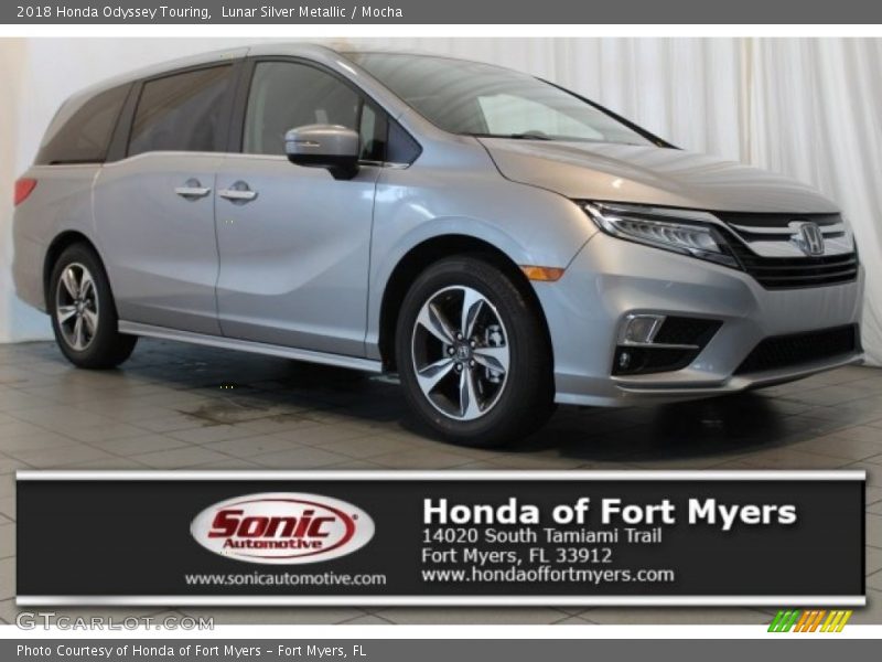 Lunar Silver Metallic / Mocha 2018 Honda Odyssey Touring